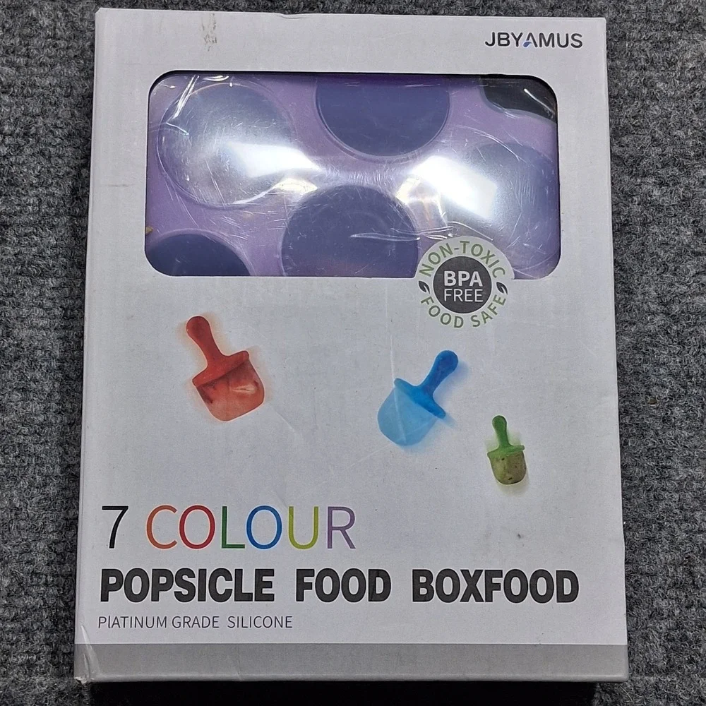 Brand New Silicone BPA Free Ice Pop Mold 7 Colour by JBYAMUS